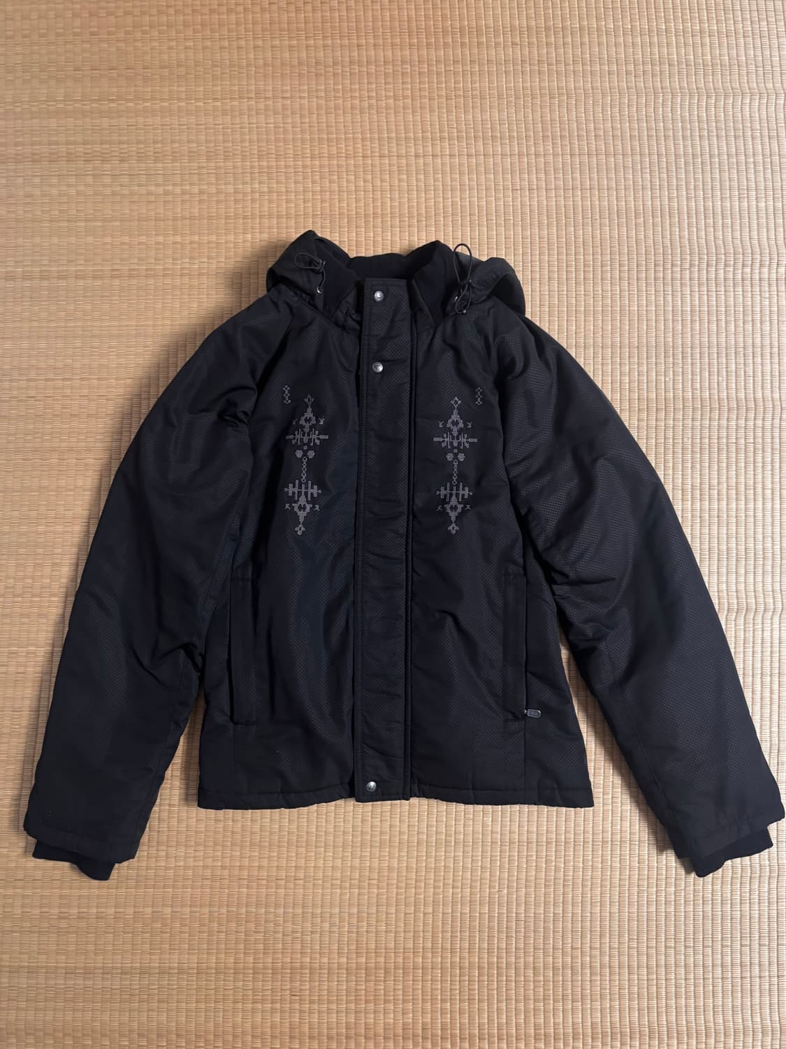 웰빙익스프레스 Embroidered Field Parka Black 상품이미지5