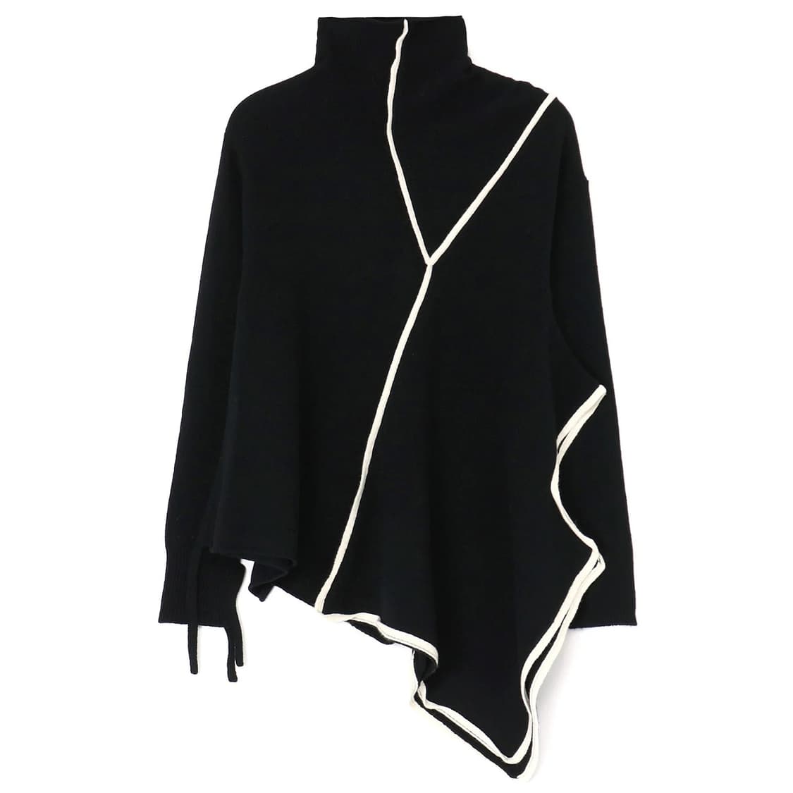 요지야마모토 신형 터틀넥 언발 니트 상품이미지1