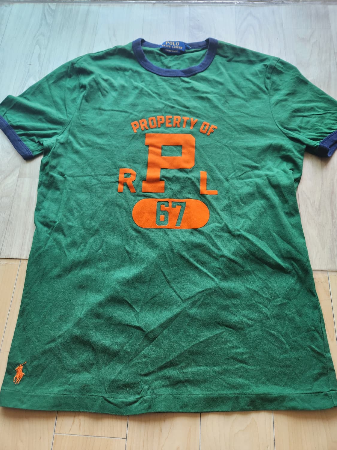 폴로 랄프로렌 그린 라운드티 S 상품이미지2