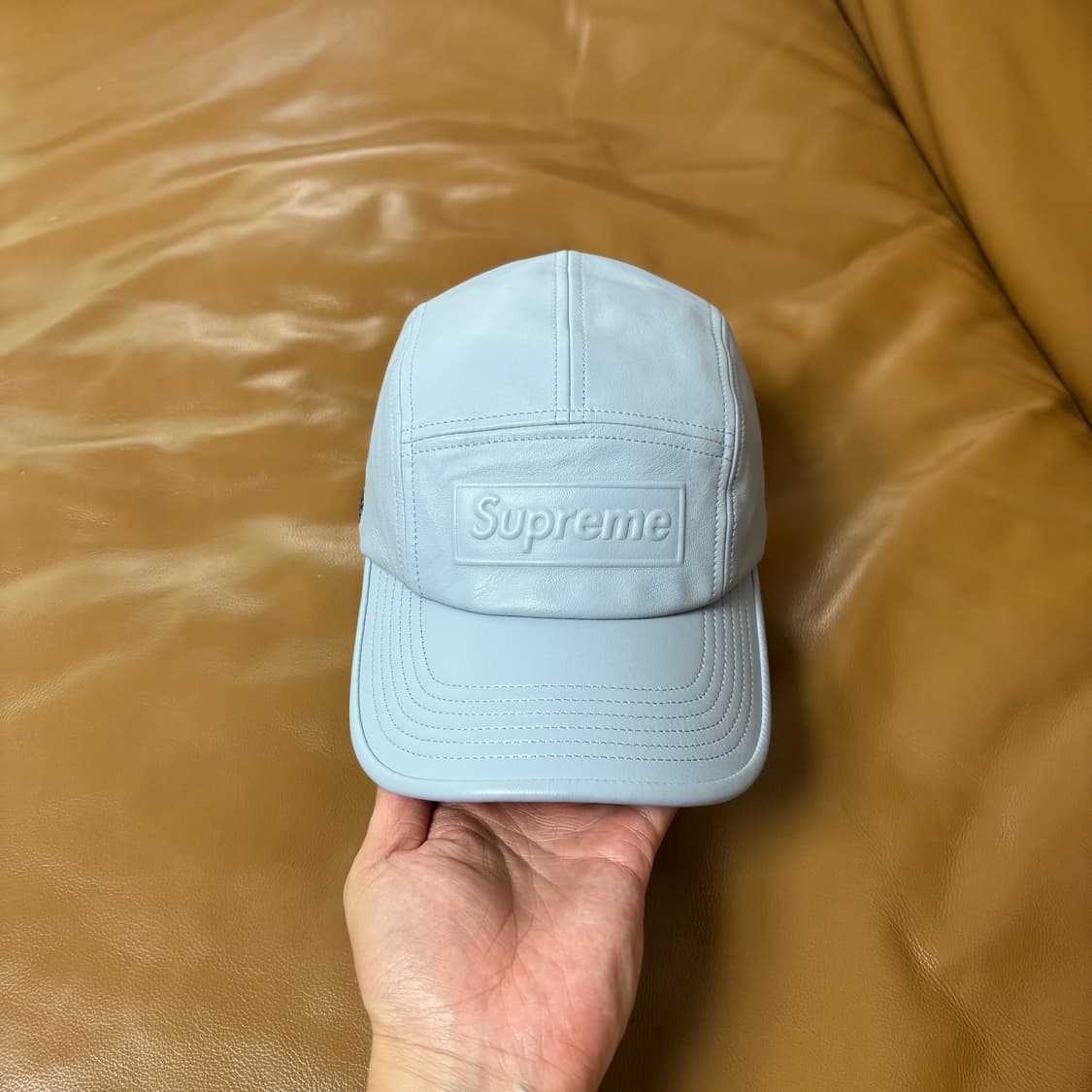 Supreme 슈프림 고어텍스 레더 그레이 캠프캡 모자 Gore-Tex 상품이미지2