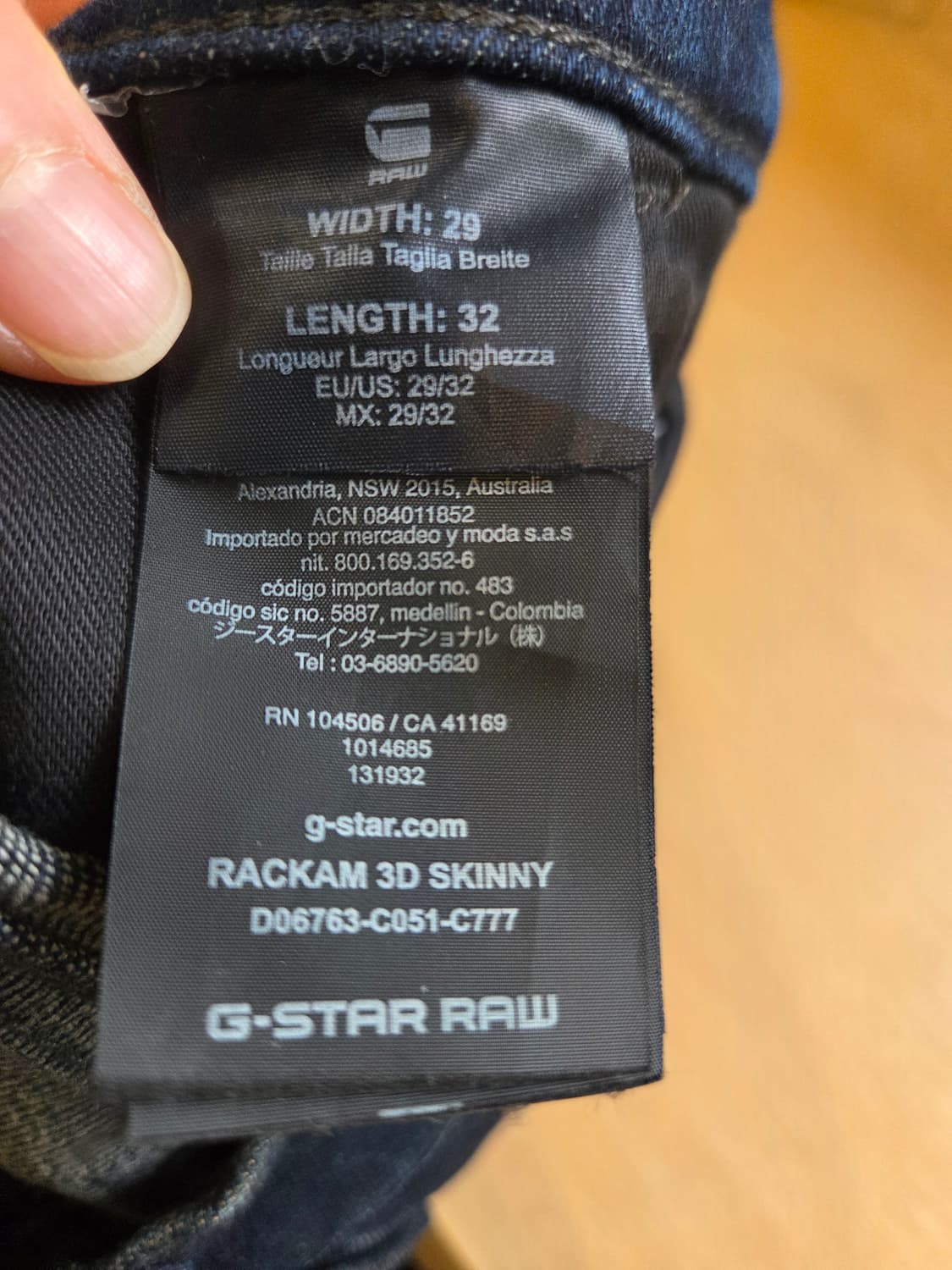 G-STAR RAW 데님 팬츠 워싱 남성 바지(W29/L32) 상품이미지8