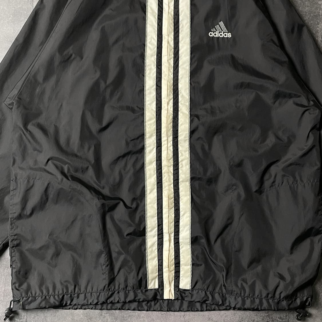 ADIDAS 90s 아디다스 빈티지 블랙 레글런 윈드브레이커 상품이미지3