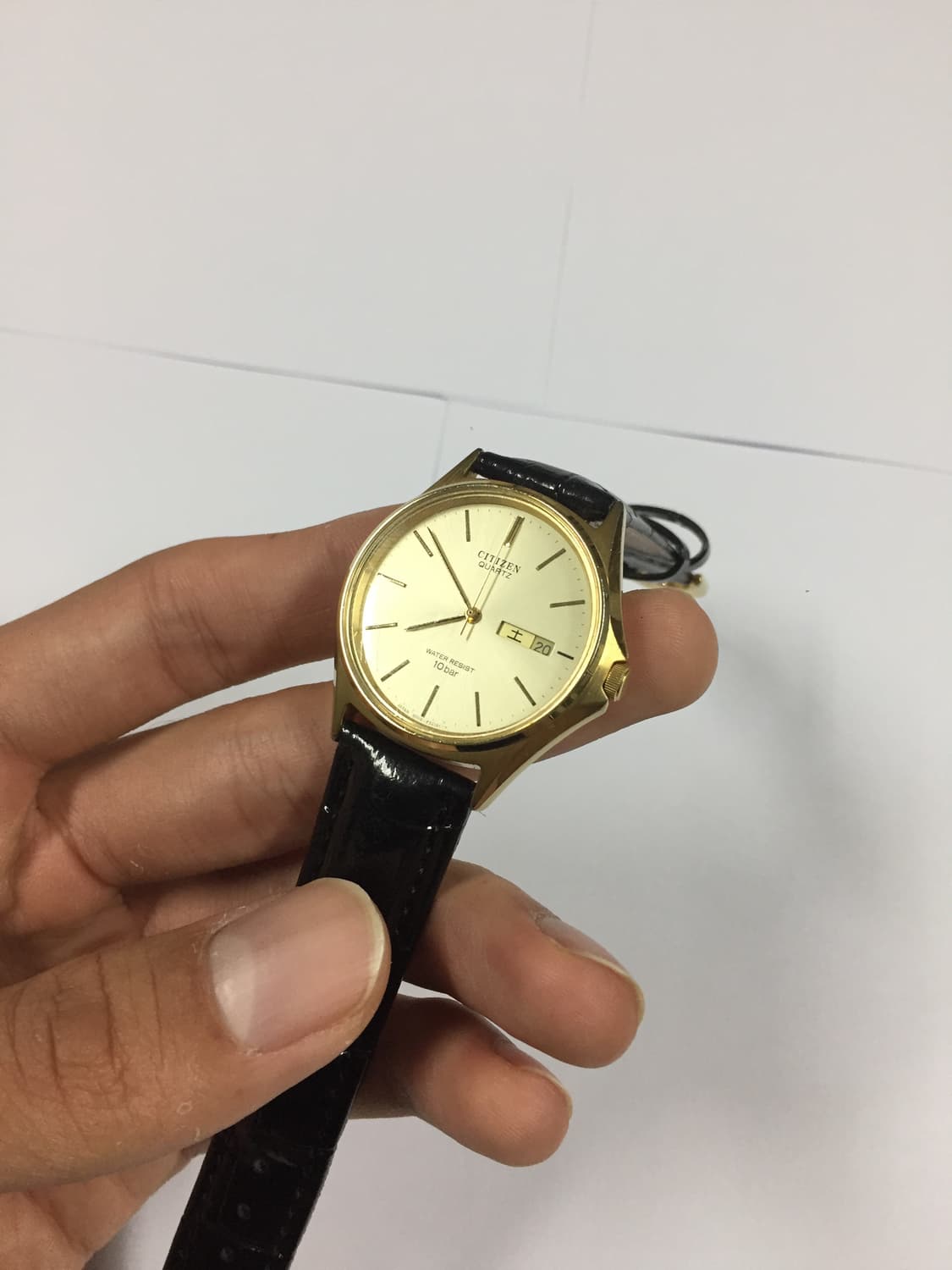 80s citizen quartz gold day-date 상품이미지1
