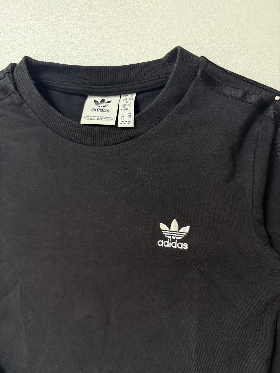 🖤adidas 아디다스 크롭 긴팔 티셔츠 블랙 XS 🖤 상품이미지3