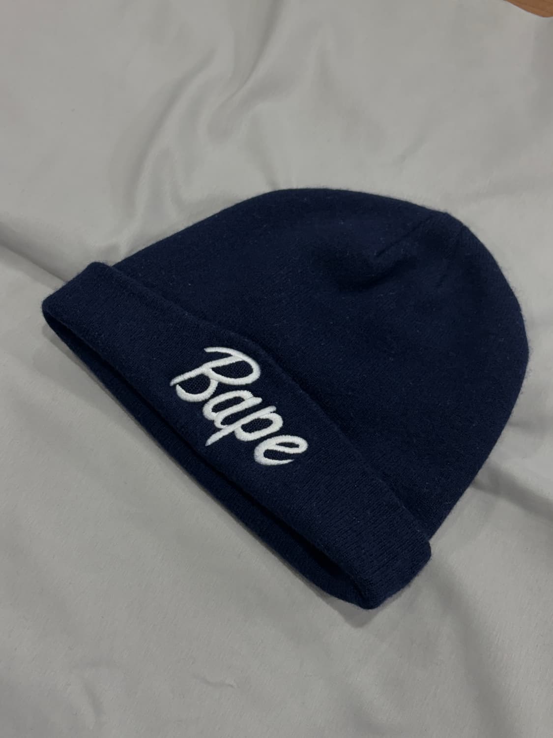 Bape 울 니트 비니 네이비 상품이미지1