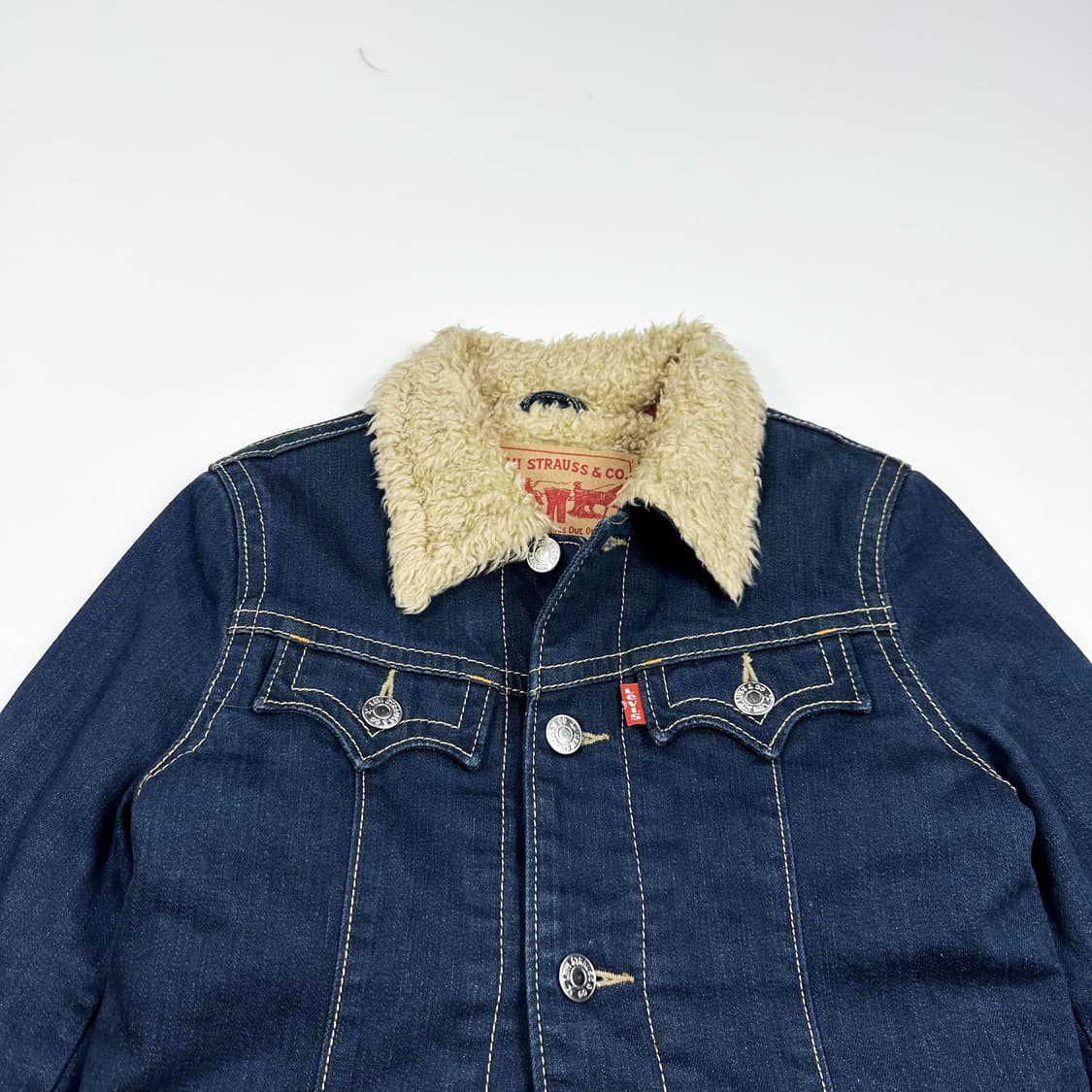 리바이스 78382 여성 웨스턴 퍼 데님 트러커 자켓 여성S 상품이미지2