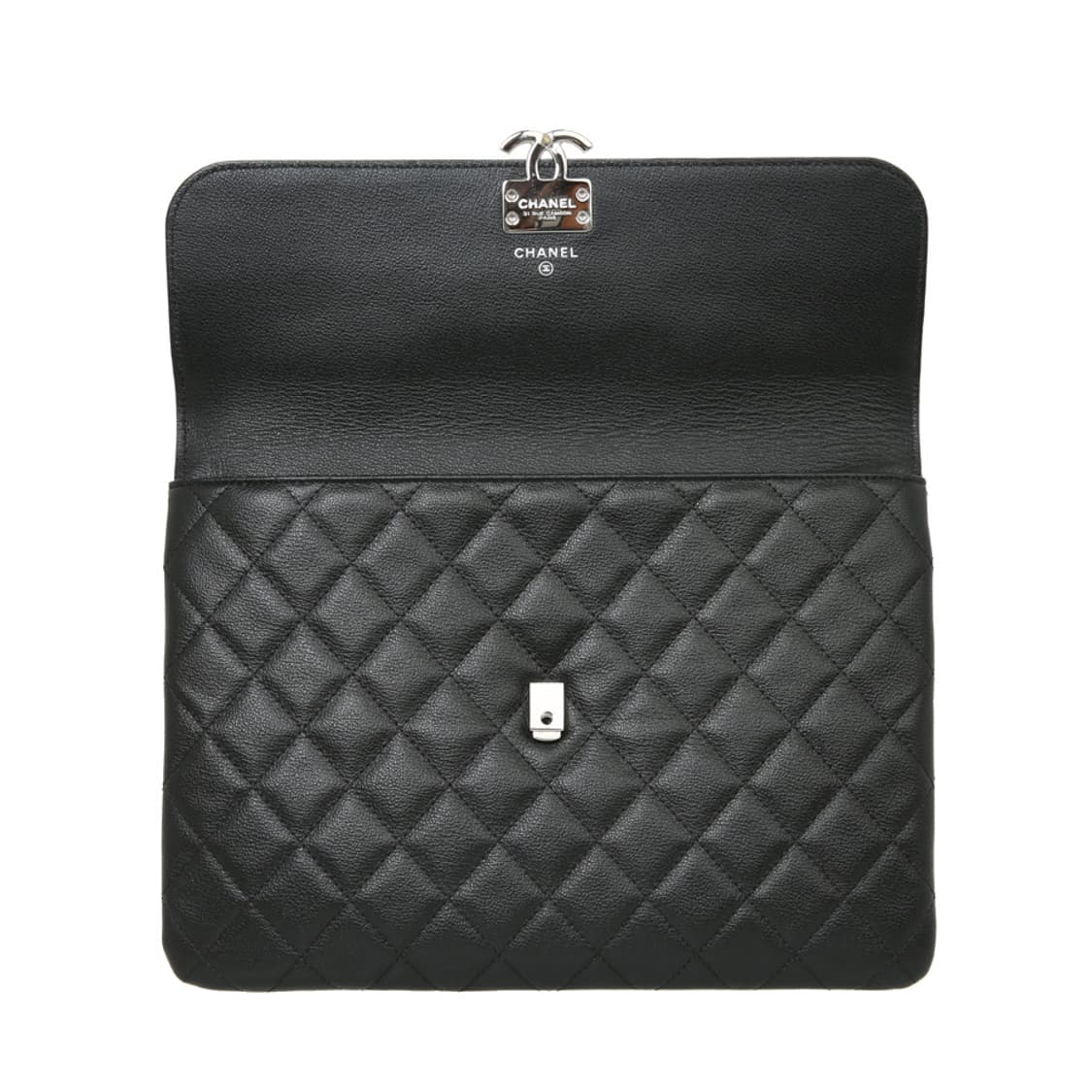 샤넬 클래식 캐비어 플랩 클러치 블랙 퀼팅백 A84430 상품이미지9