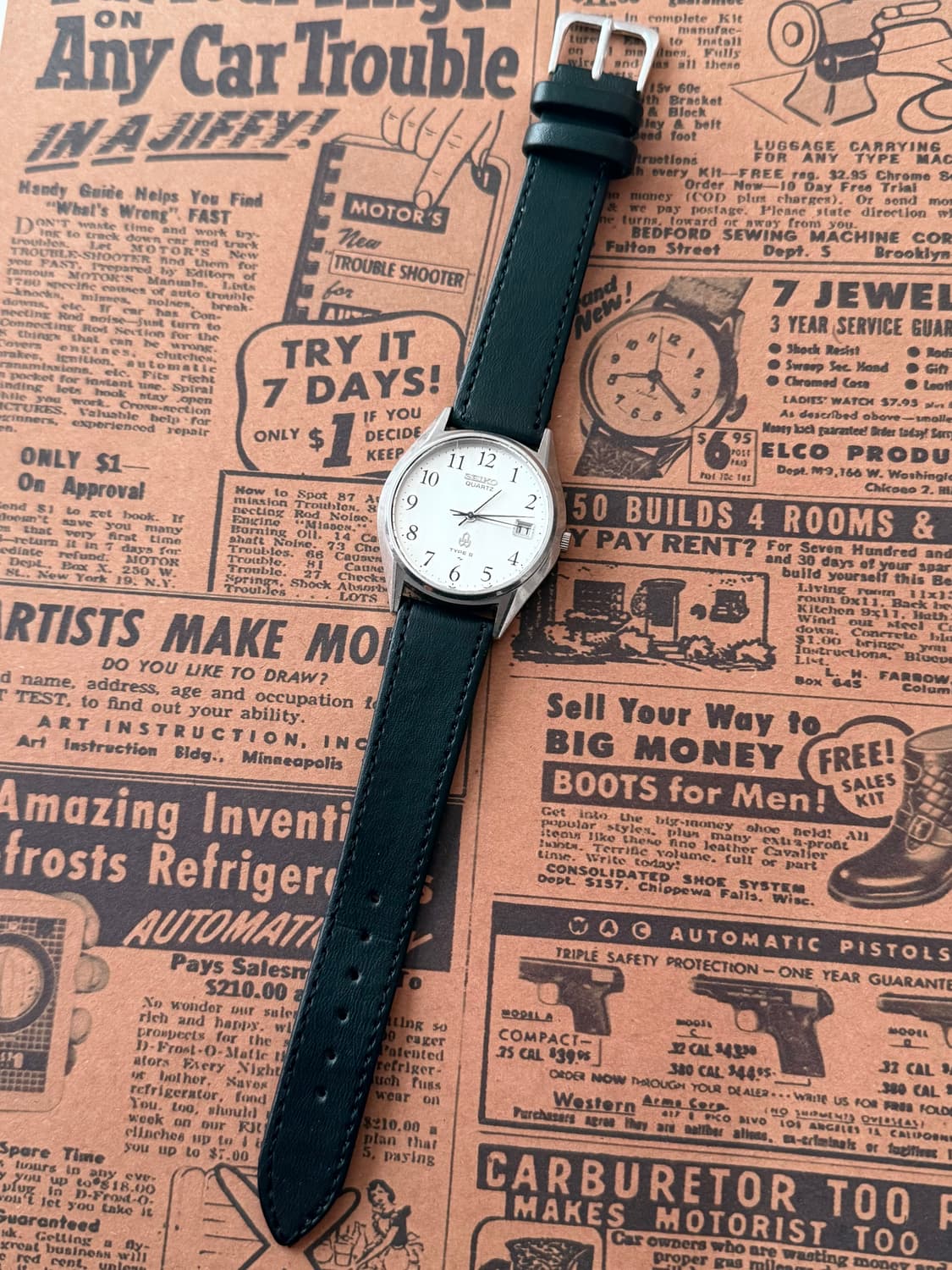 세이코 Seiko 쿼츠 타입 2 아라비안  상품이미지2