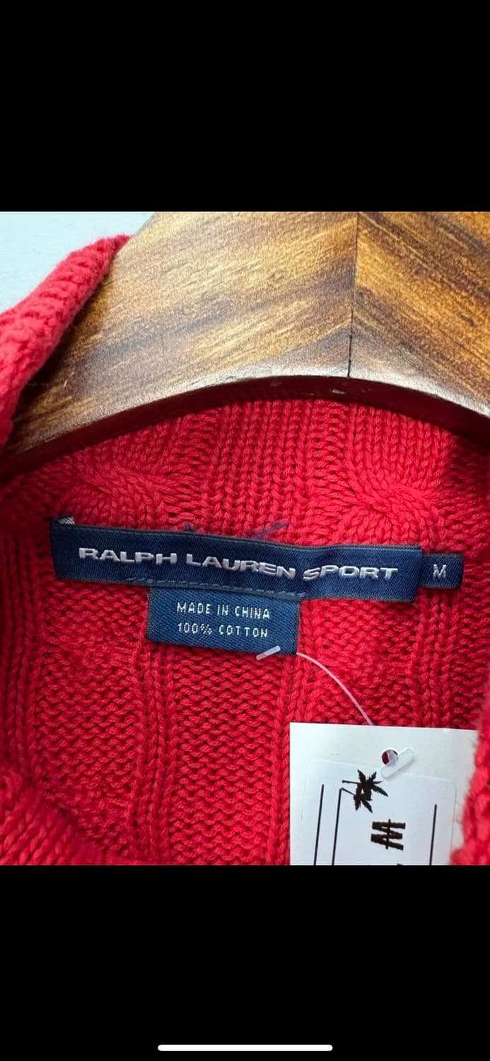 폴로 랄프로렌 스포츠 포니로고 꽈배기 스웨터 집업 H1151 상품이미지5