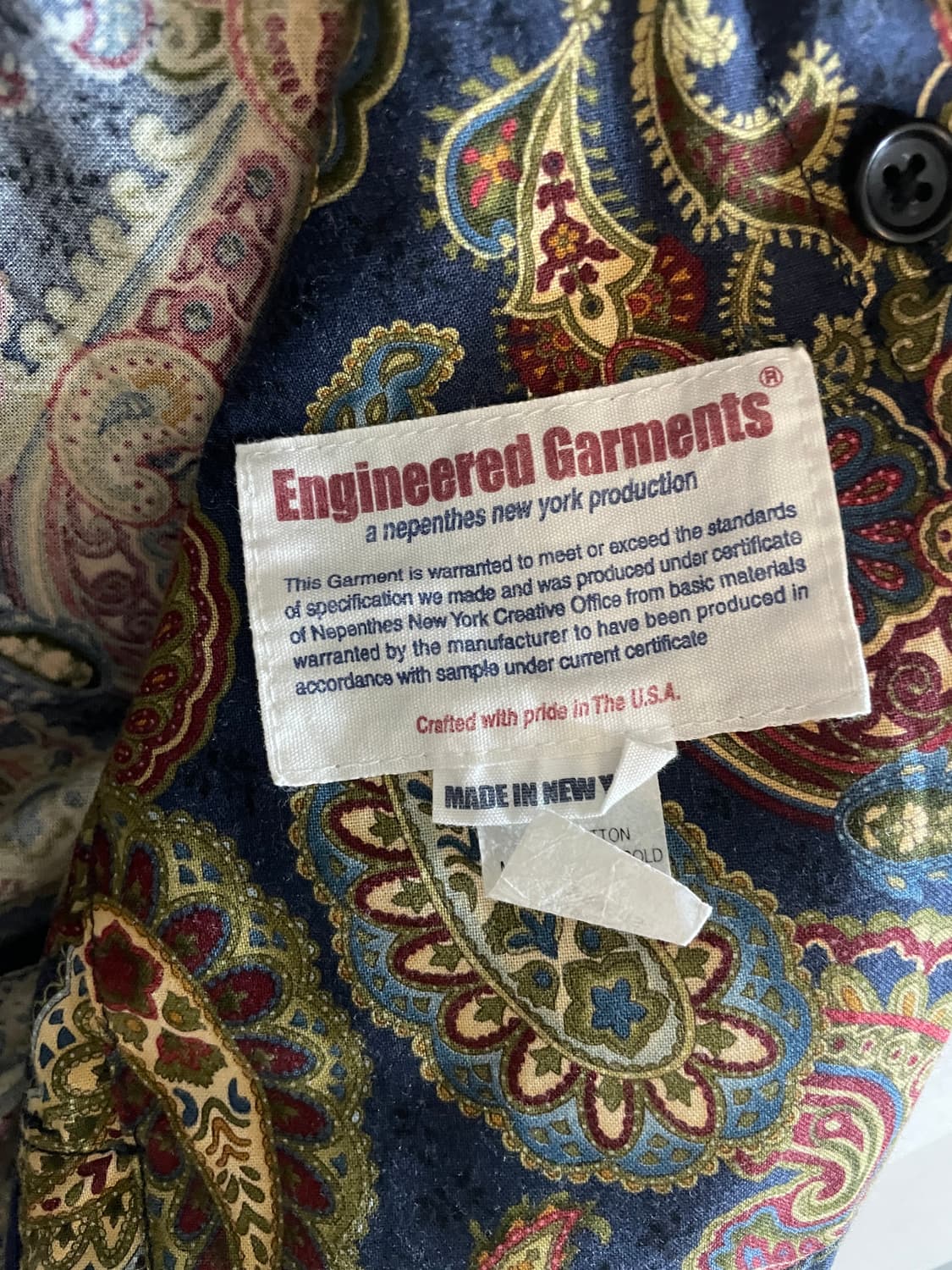 엔지니어드가먼츠 페이즐리 베이커 자켓 상품이미지5