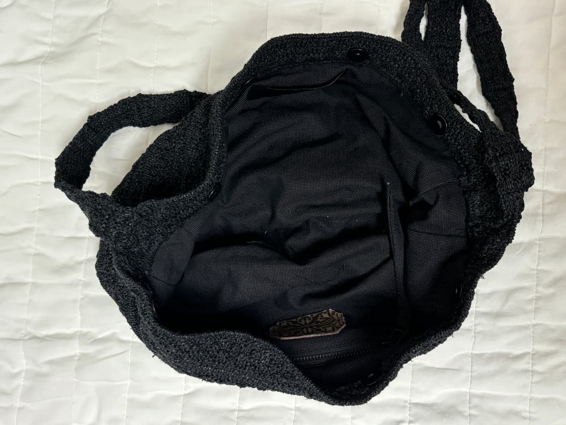 프로페서 이 Gathered Knit Bag Black 상품이미지8