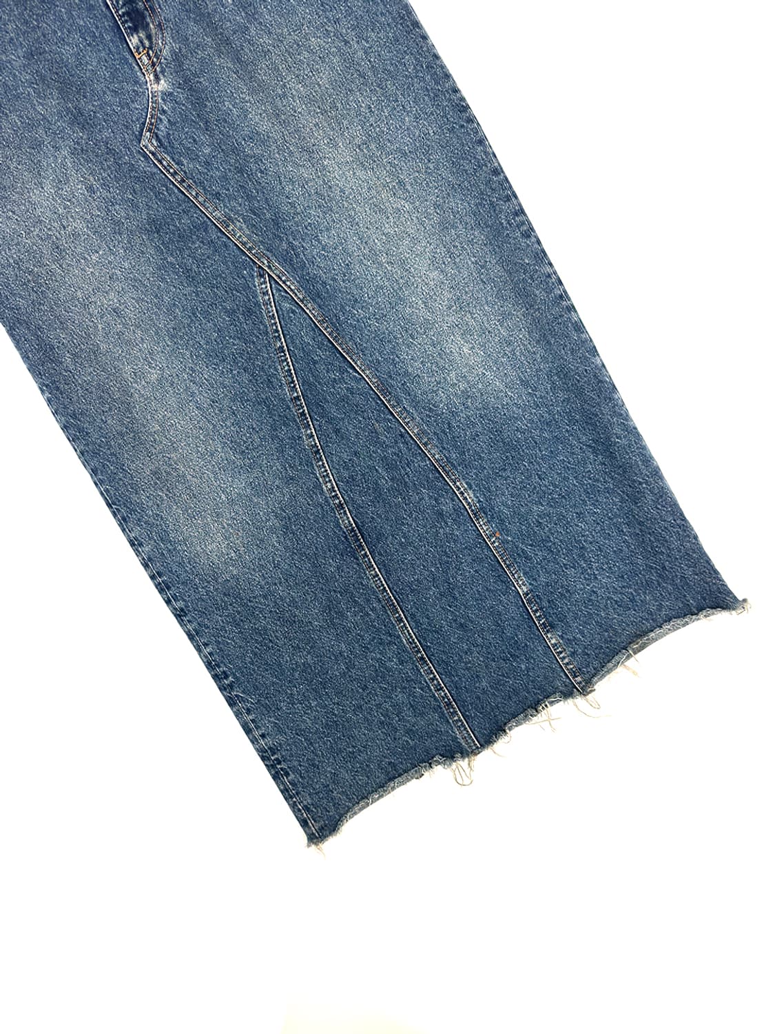 Zara Corset Denim Dress Skirt/ Os 상품이미지5