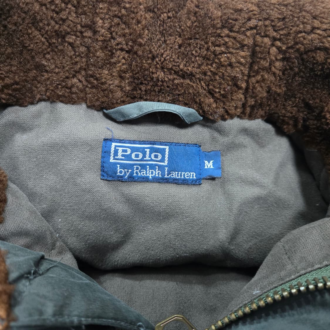 M 폴로랄프로렌 N3B 오리털 다운 파카 봄버 그린 상품이미지2