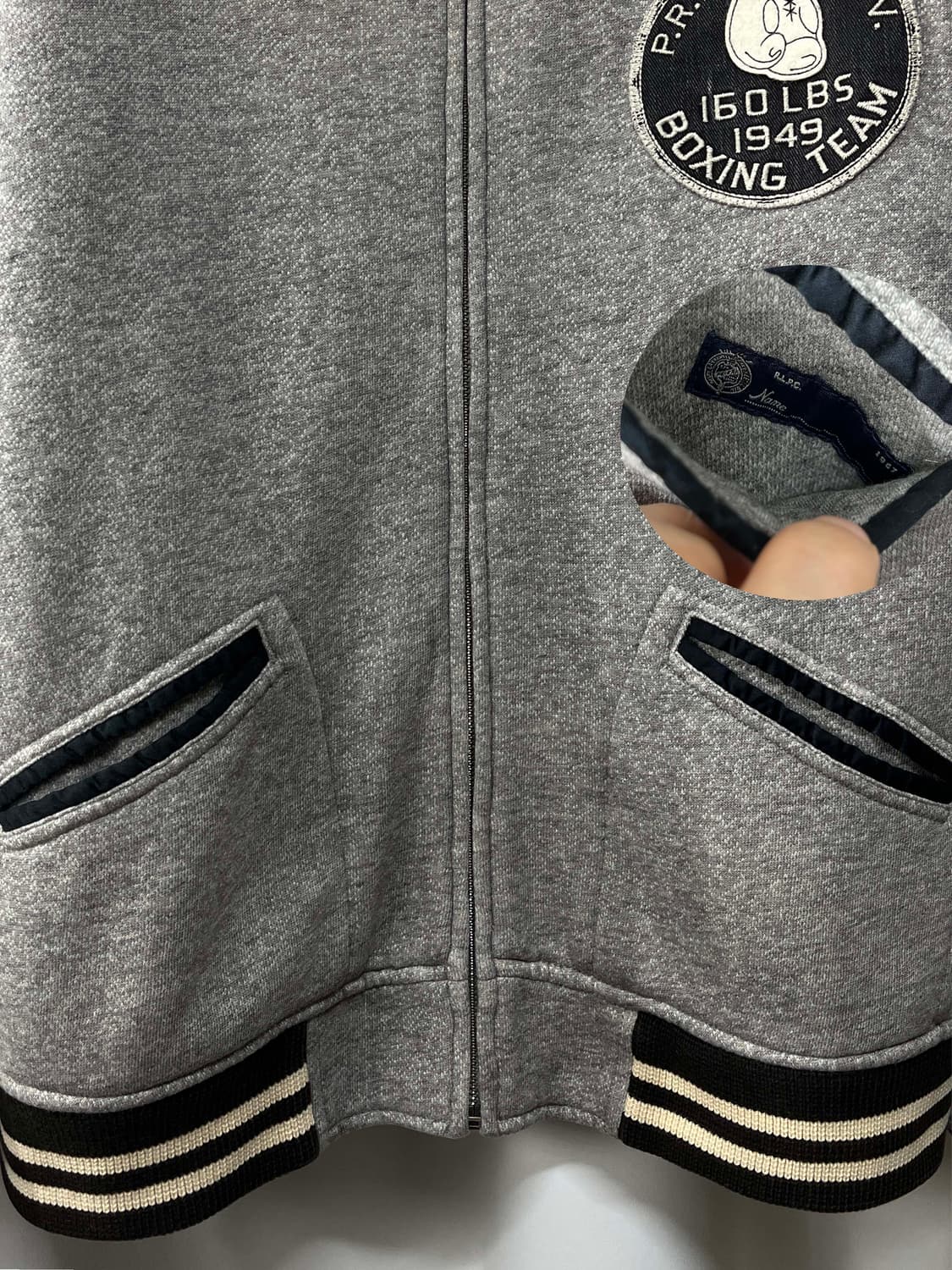 폴로 랄프로렌 복싱팀 쿠키패치 바시티 자켓 상품이미지6