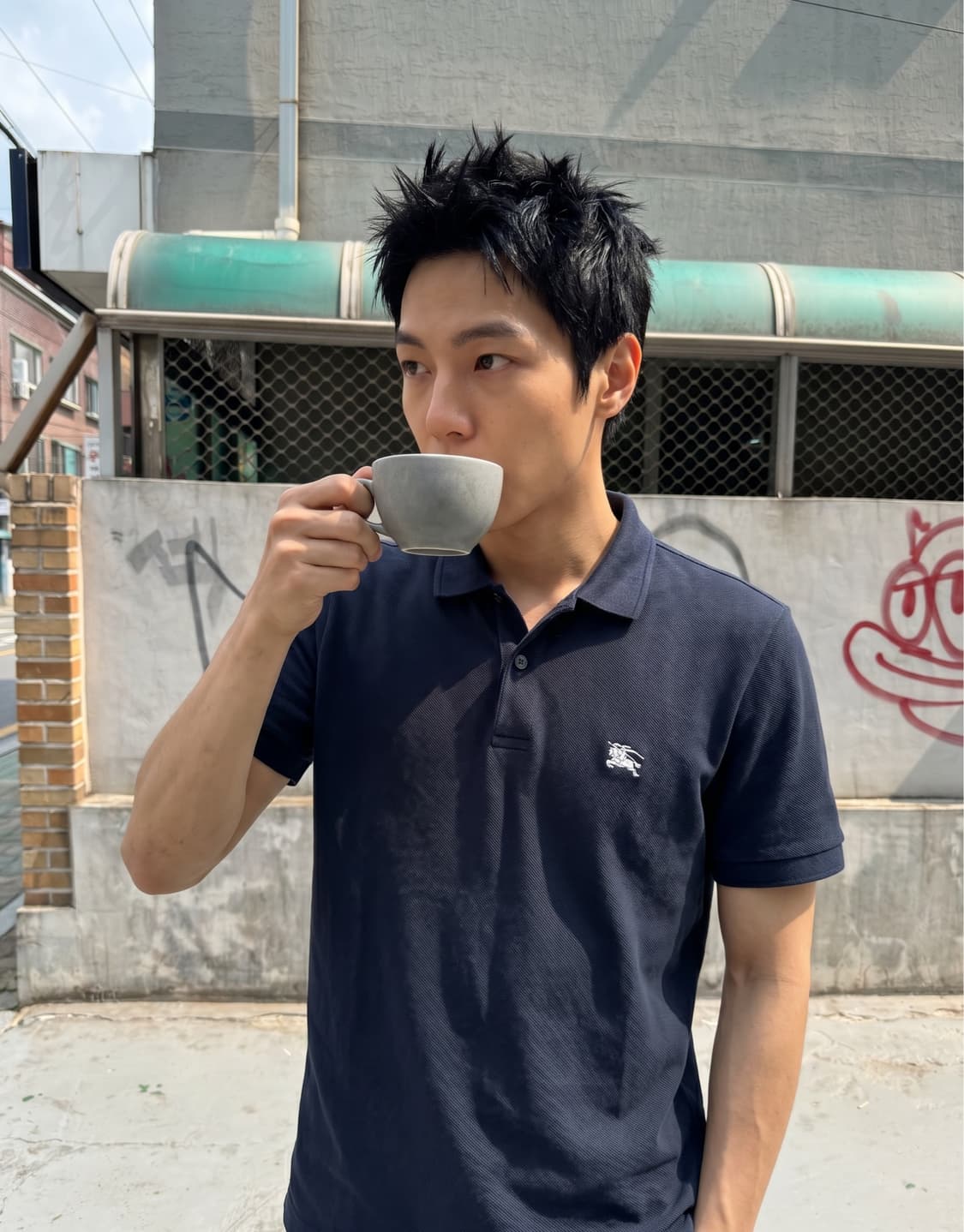 M/ 버버리 미니로고 클래식 PK반팔 상품이미지1