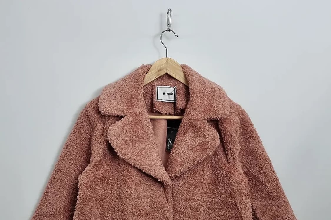 HIAND 하이앤드 핑크 보아퍼 숏코트  상품이미지3