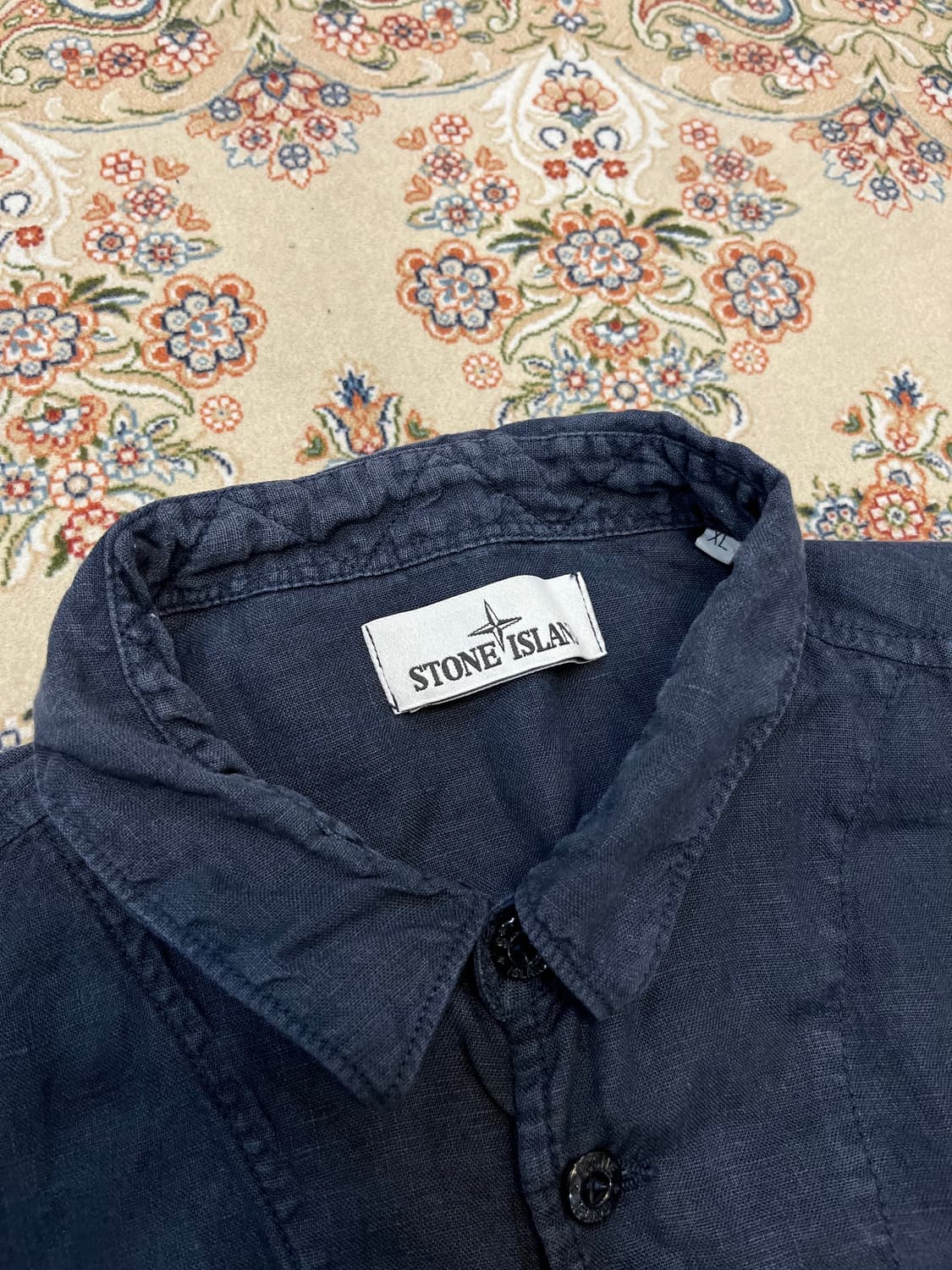 스톤아일랜드 15ss 린넨 블렌드 반팔 셔츠 상품이미지4