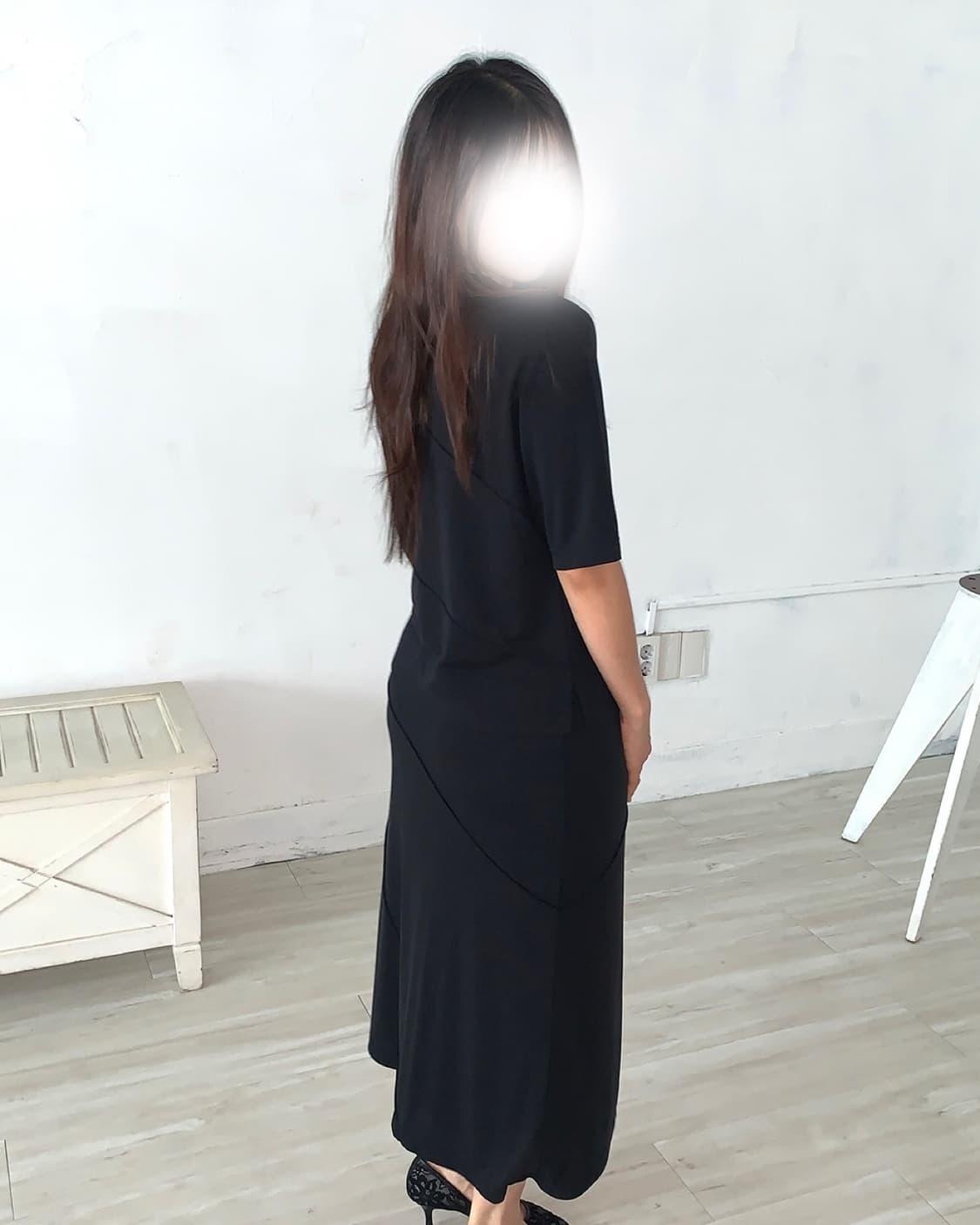 Black Minimal Asymmetrical Set-Up 상품이미지3