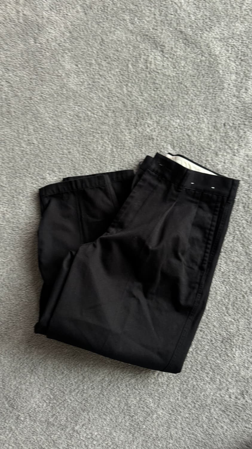 유니클로 U 블랙 와이드 팬츠 79cm 상품이미지6