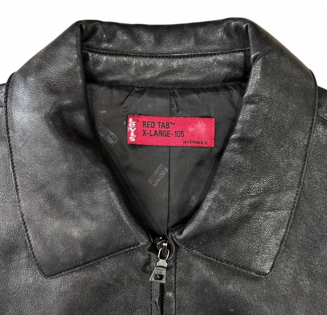 리바이스 블랙 레더 자켓 XL 상품이미지3