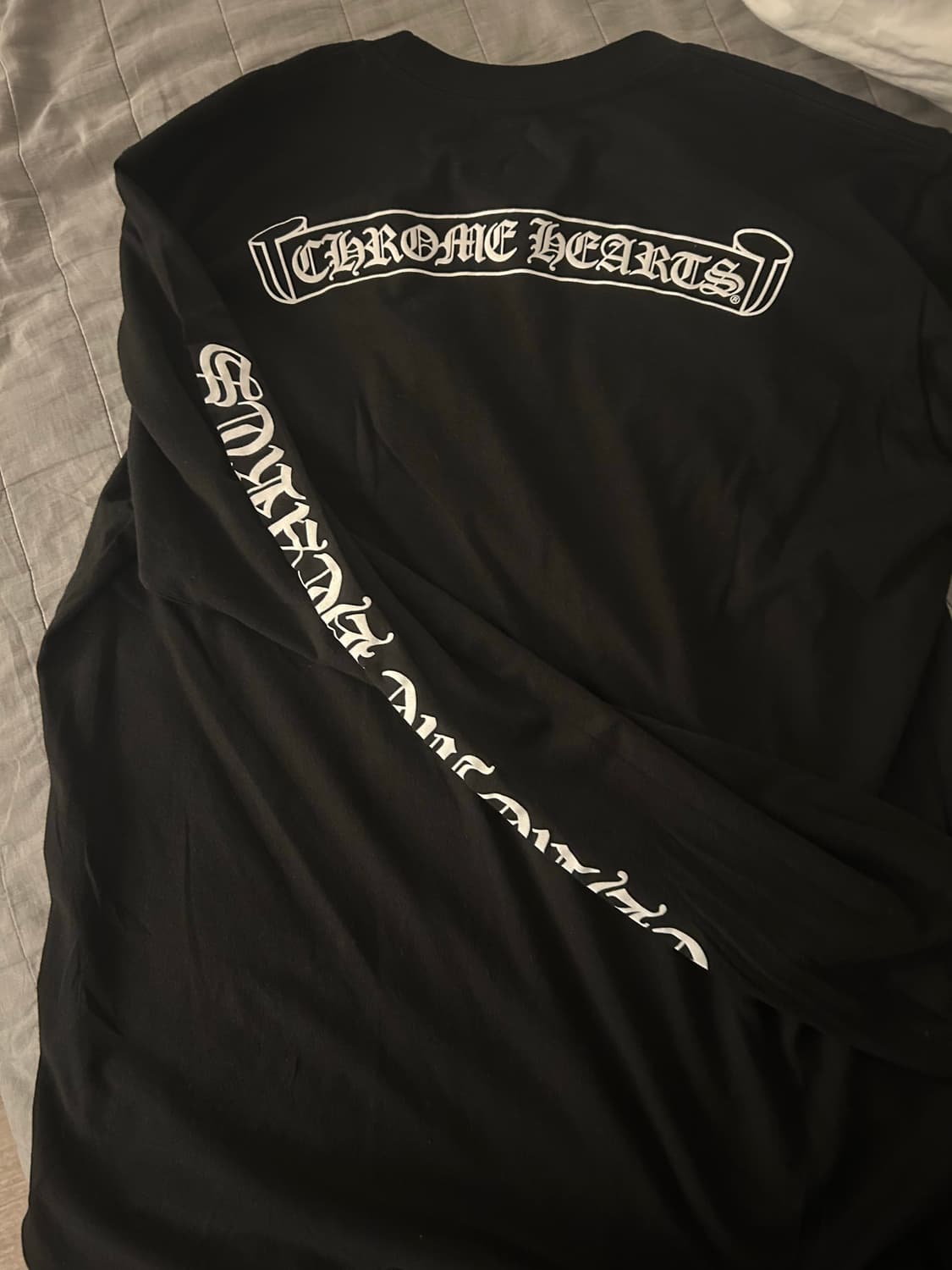 크롬하츠 스크롤 로고 롱슬리브 L (영수증) 상품이미지2