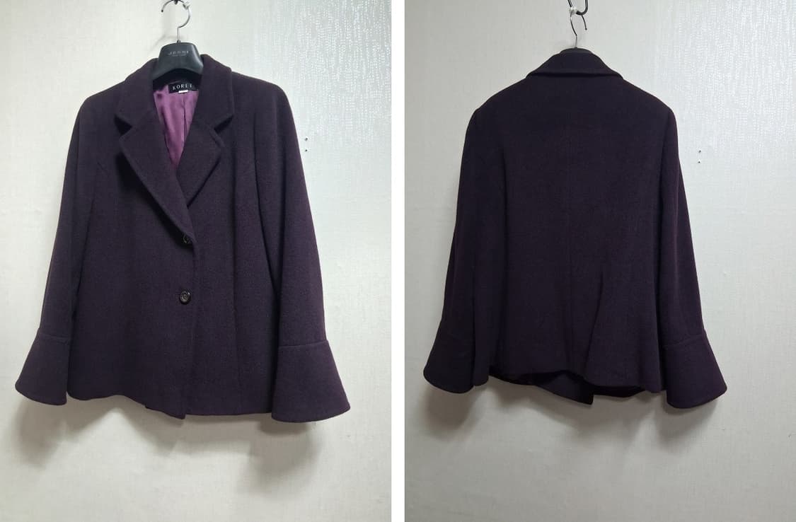 일본수입 KORET 진보라 100% 앙고라 울숏쟈켓 미착용 고품질 66
 상품이미지3