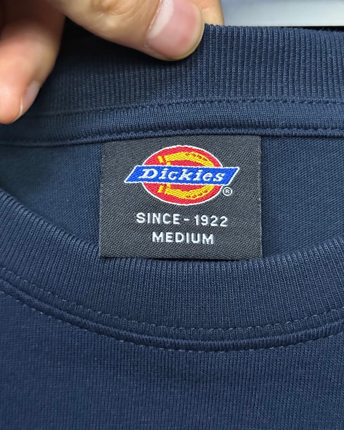 디키즈 네이비 남색 긴팔 티셔츠 롱슬리브리스 워크 코튼 면 M 95 티 상품이미지6