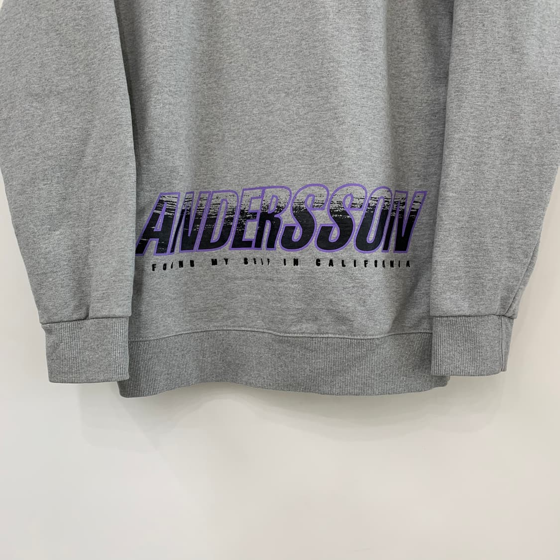앤더슨벨 그레이 후드티 상품이미지5