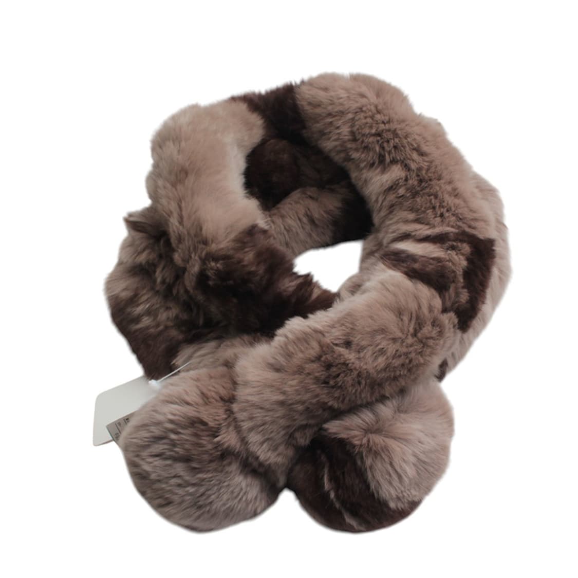 브라운 친칠라 퍼 넥 워머 상품이미지2