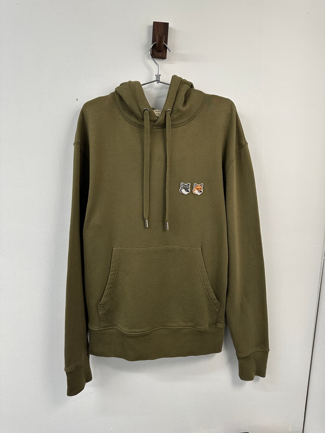메종키츠네 후드 카키 상품이미지1