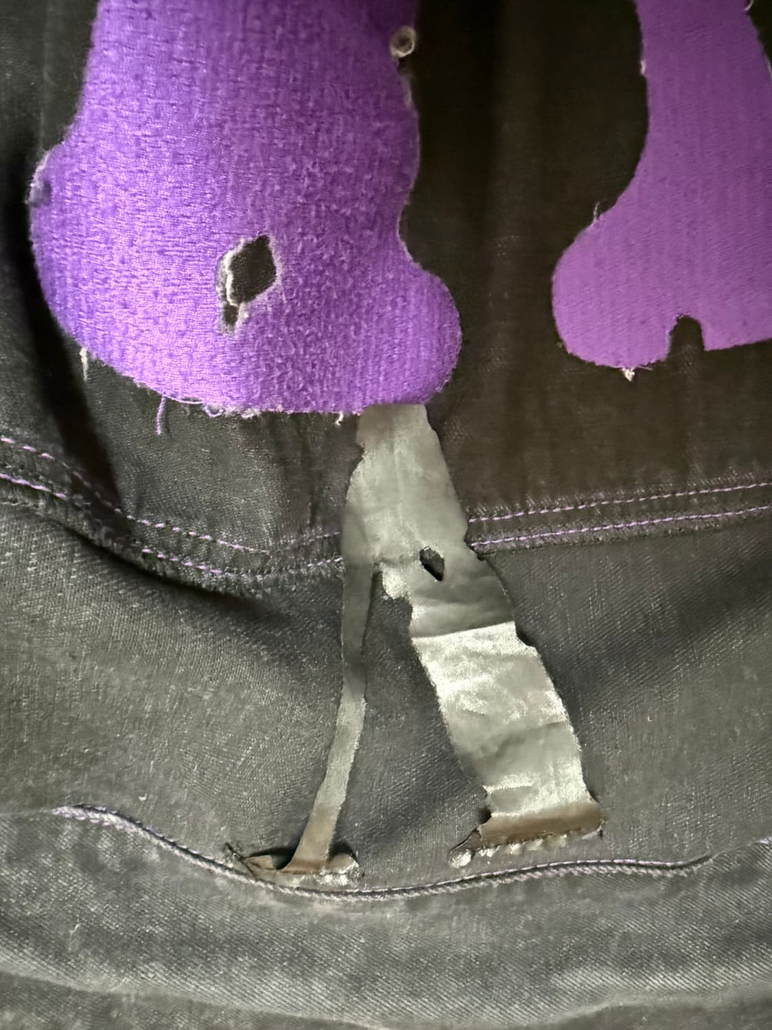 브이론 프렌즈 퍼플 데님 자켓 상품이미지4