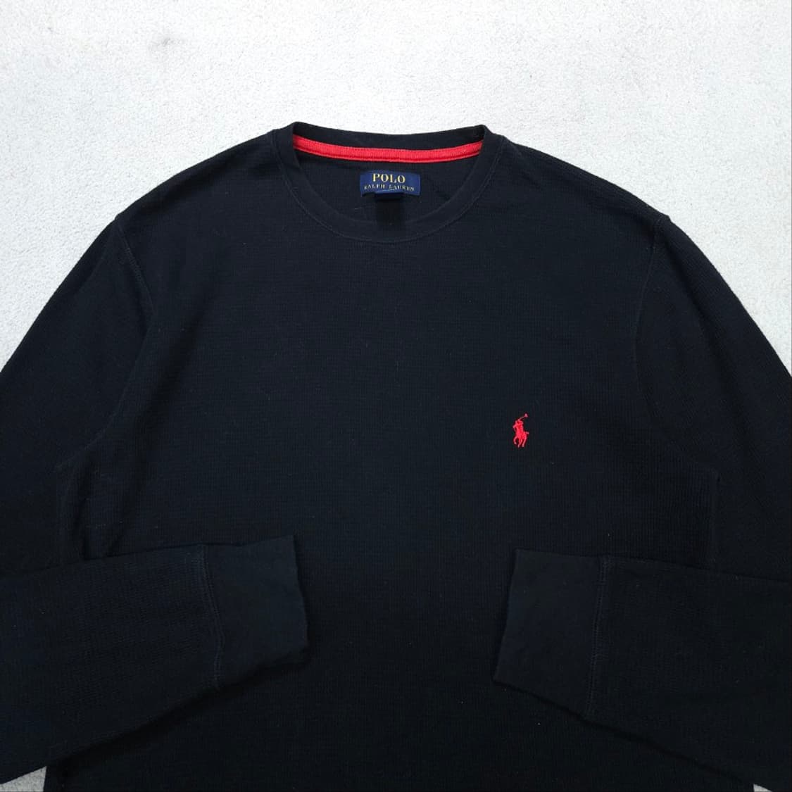 폴로 랄프 로렌 와플 니트 M 블랙 상품이미지2