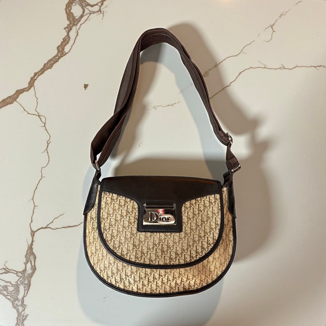 디올 2001AW 오블리크 레더 크로스백.숄더백 상품이미지2