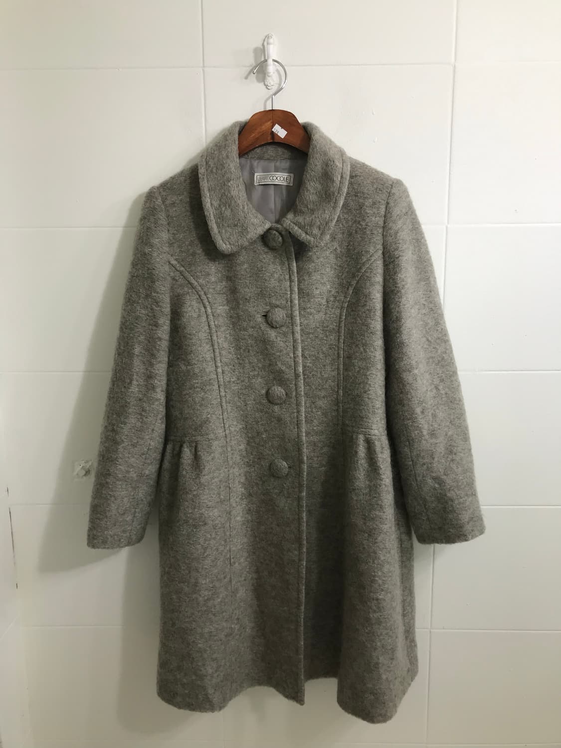 브라운 체크 모카무스 울코트 모리걸 코디세트 상품이미지4