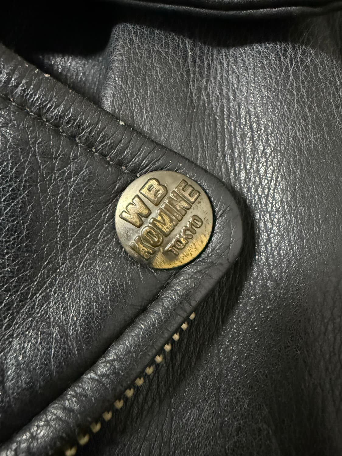 일본 komine 소가죽 더블카라 모토바이커 자켓 상품이미지6