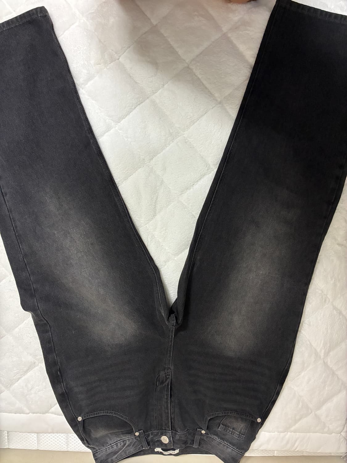 딥 워싱 와이드 데님 팬츠 상품이미지1