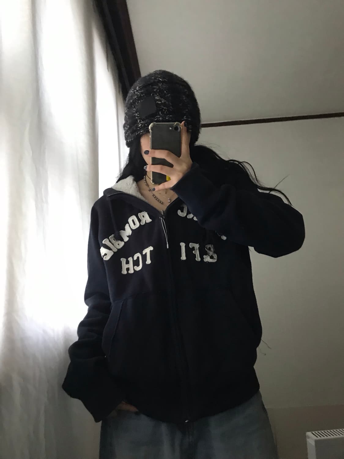 아베크롬비 네이비 퍼후드집업 상품이미지3