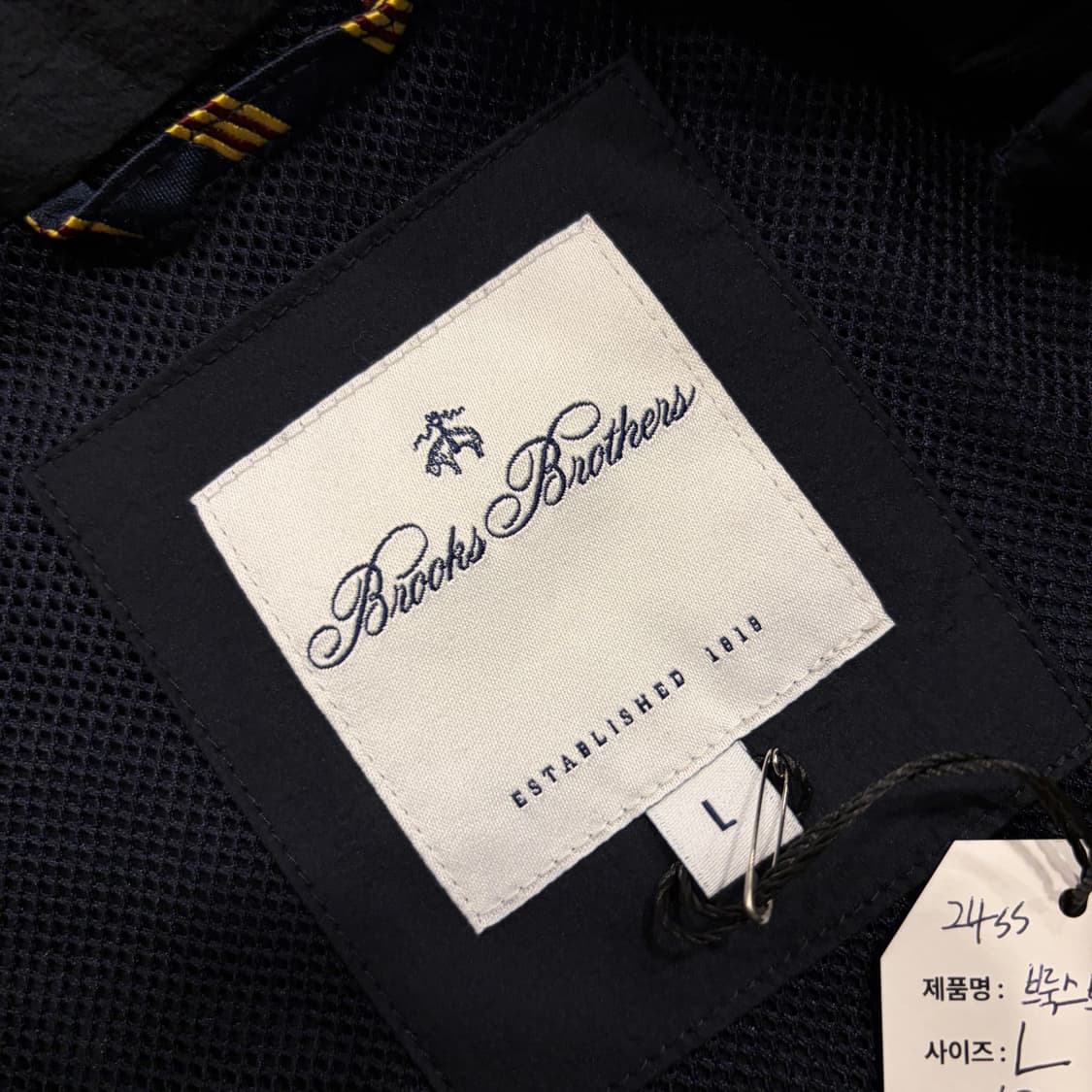 [L] 24ss 브룩스브라더스 나일론 네이비 바람막이 자켓 C137 상품이미지7