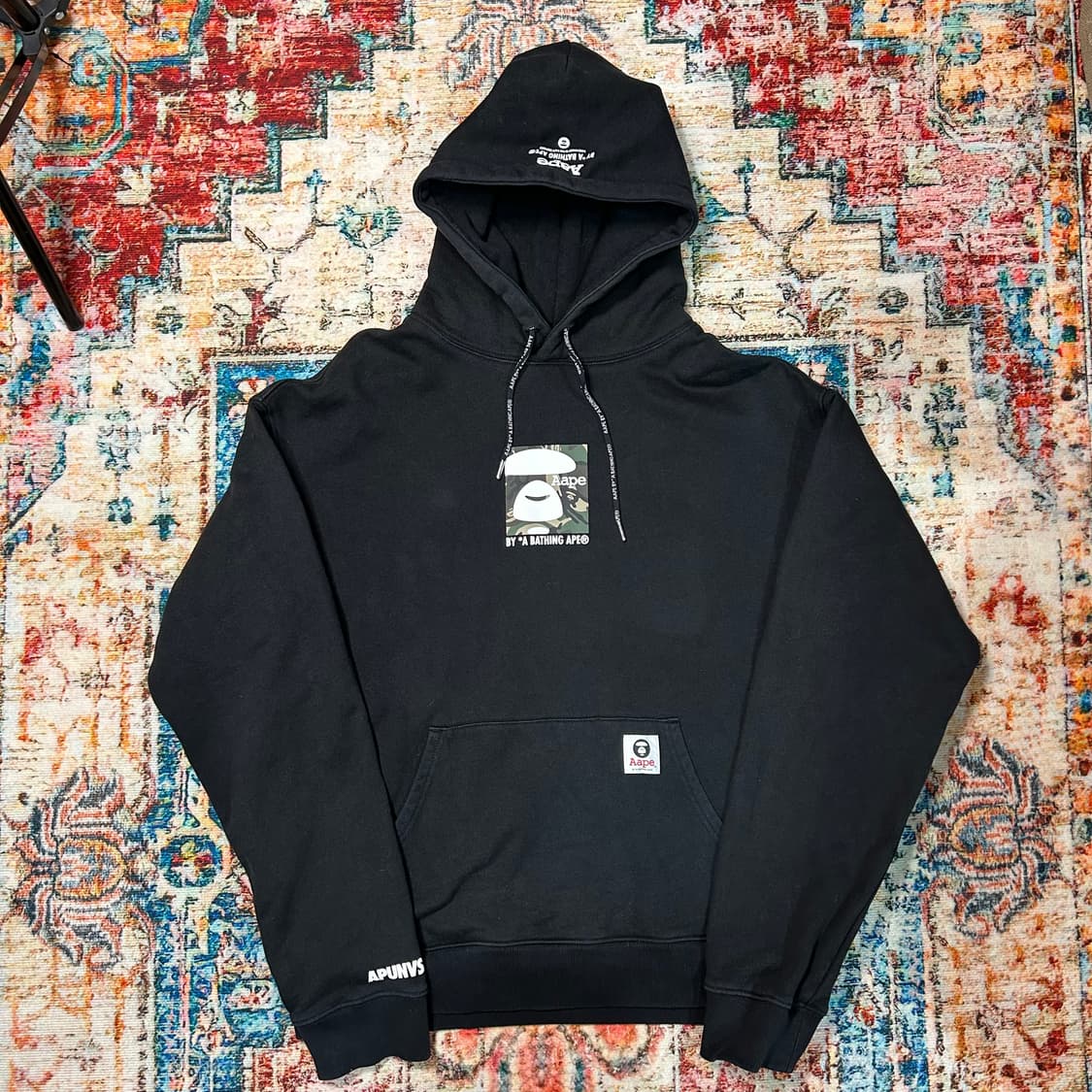 [L] 베이프 애이프 프린팅 후드티 상품이미지1