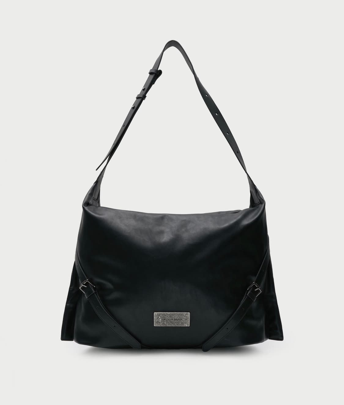 헬레네파리스 벨티드 스퀘어 빅 크로스 백 (블랙) 단종 품절 상품이미지1