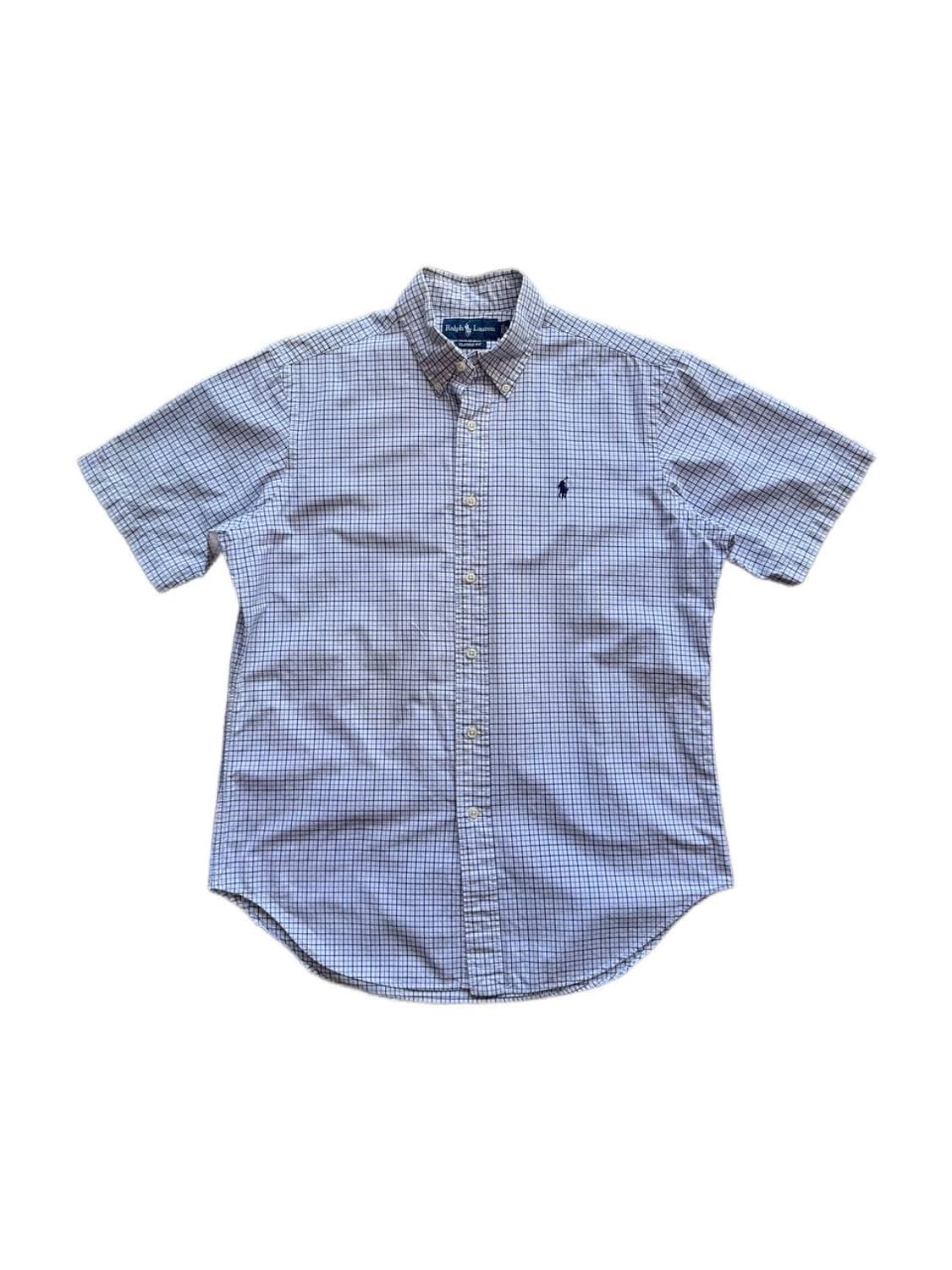 폴로 랄프로렌 버튼다운 반팔 체크셔츠 상품이미지1