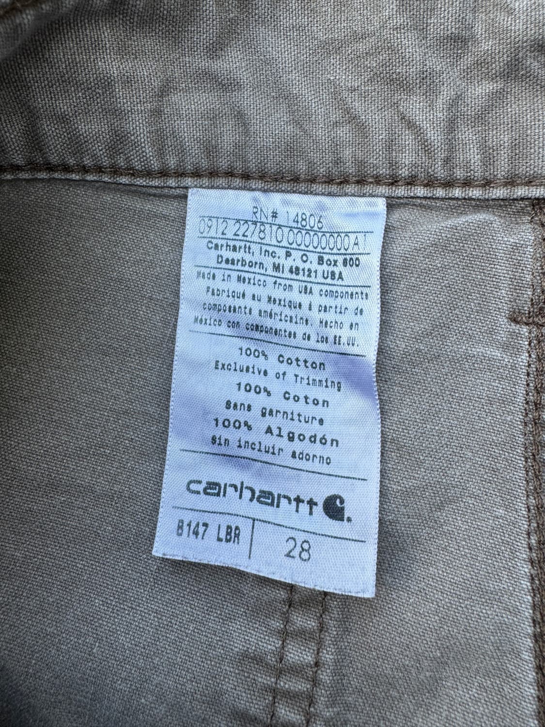 Carhartt short B147 LBR 상품이미지4