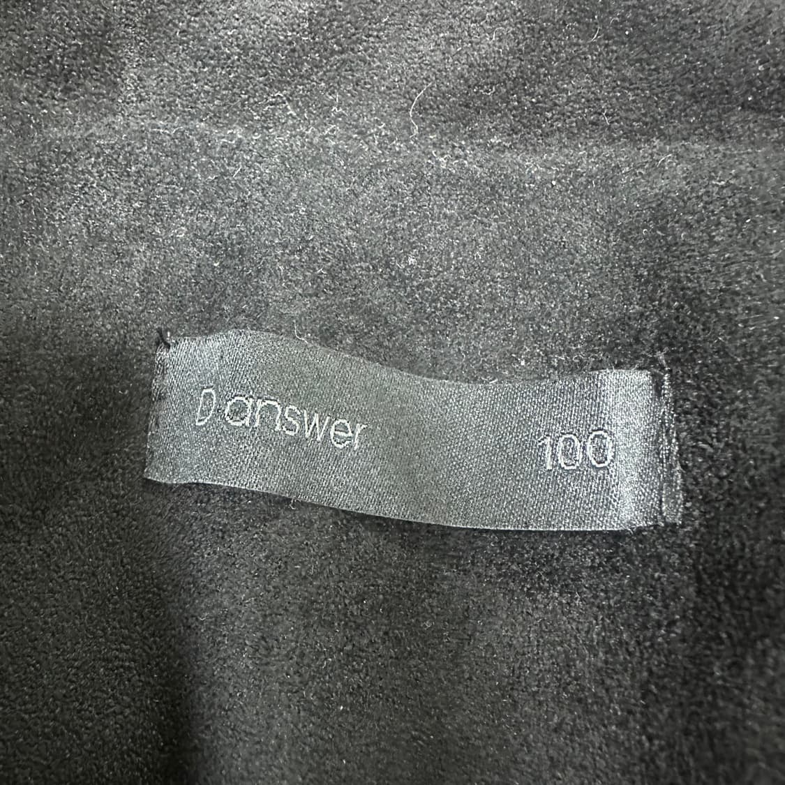 ✨ (새상품) D answer 디앤써 블랙 스웨이드 자켓 상품이미지3