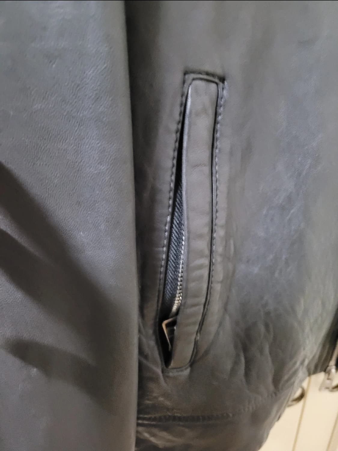 ALLSAINTS 올세인츠 양털 양모 마쉬레더 가죽자켓 상품이미지4