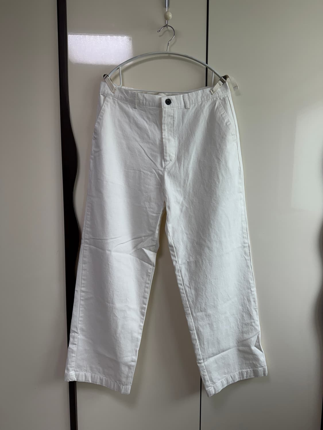 마가렛 해더 와이드 치노 아이보리 L 상품이미지4