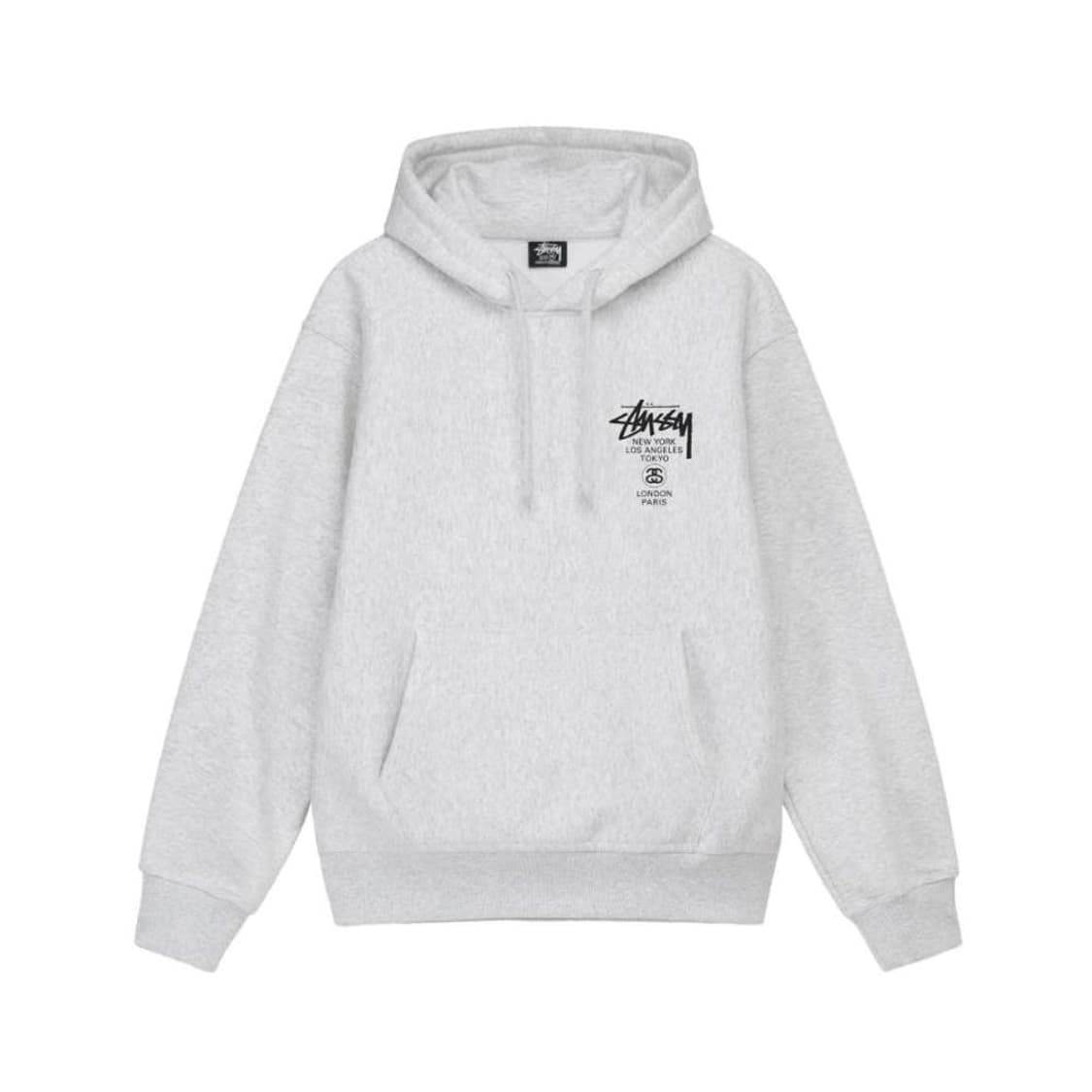 스투시 월드투어 후드 애쉬 헤더 2022 XL 상품이미지1