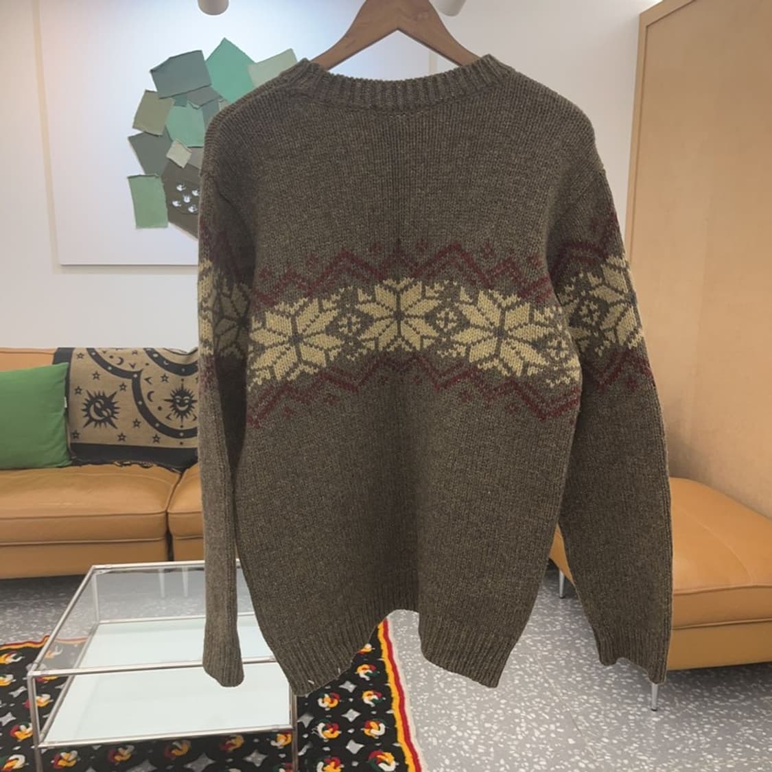 유니온베이 빈티지 스노우플레이크 노르딕 울 니트 100 C07372 상품이미지4