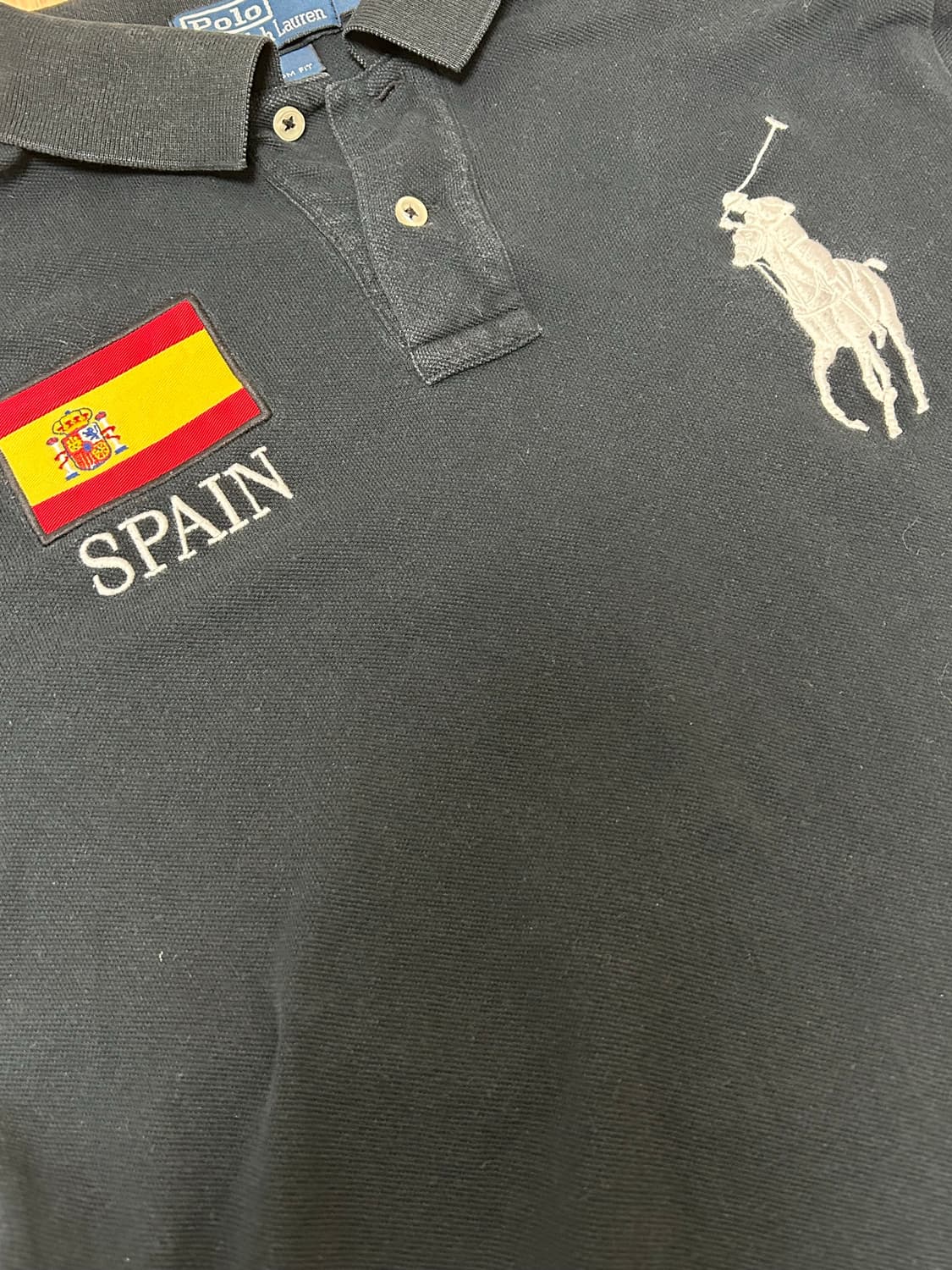 폴로 랄프로렌 블랙 빅포니 스페인 pk 카라티 상품이미지3