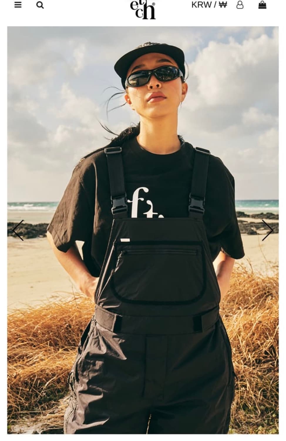 패치선데이 오버롤 블랙 xl 상품이미지1