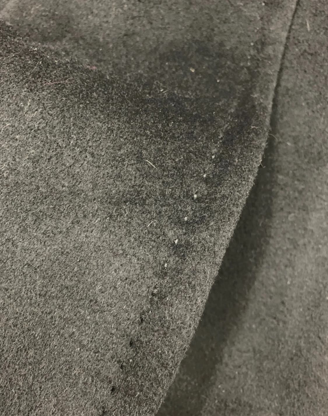 새제품 우바 울 앙고라 캐시미어 핸드메이드 블랙 코트 상품이미지3